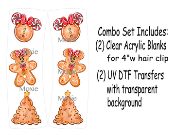 Ginger Minnie Hair Clip UV DTF/Blanks Combo