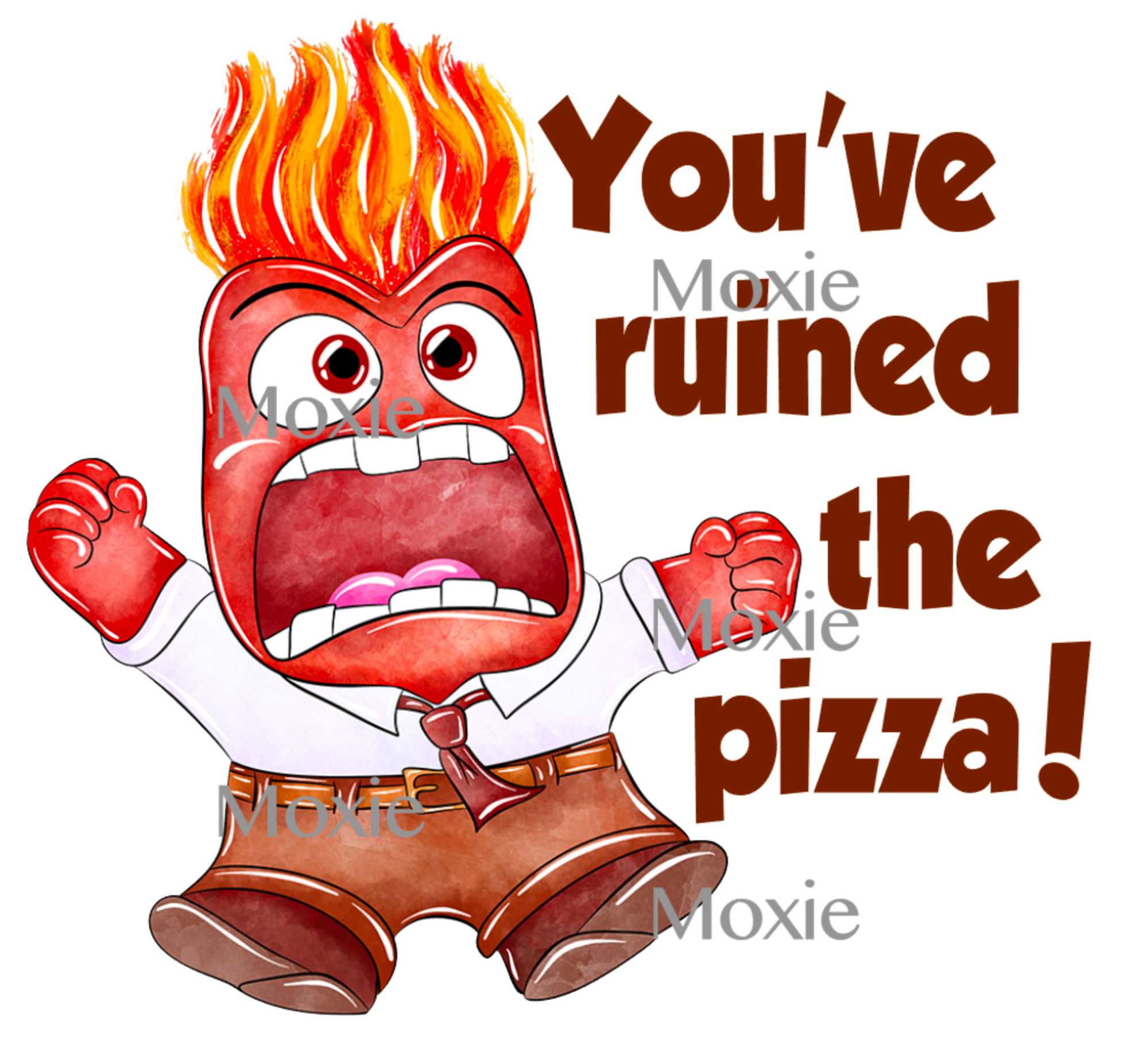 You&#39;ve Ruined the Pizza Decal &amp; Acrylic Blank COMBO