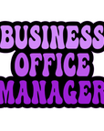 Business Office Manager Badge Reel Blank