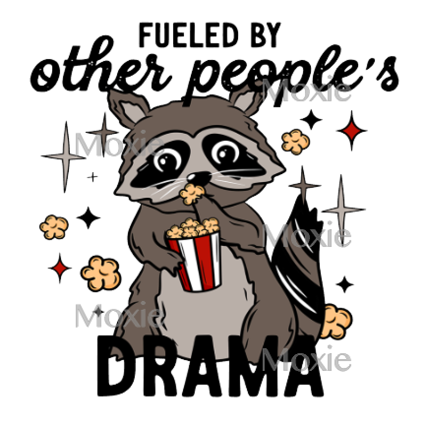 Fueled By Drama Decal &amp; Acrylic Blank COMBO