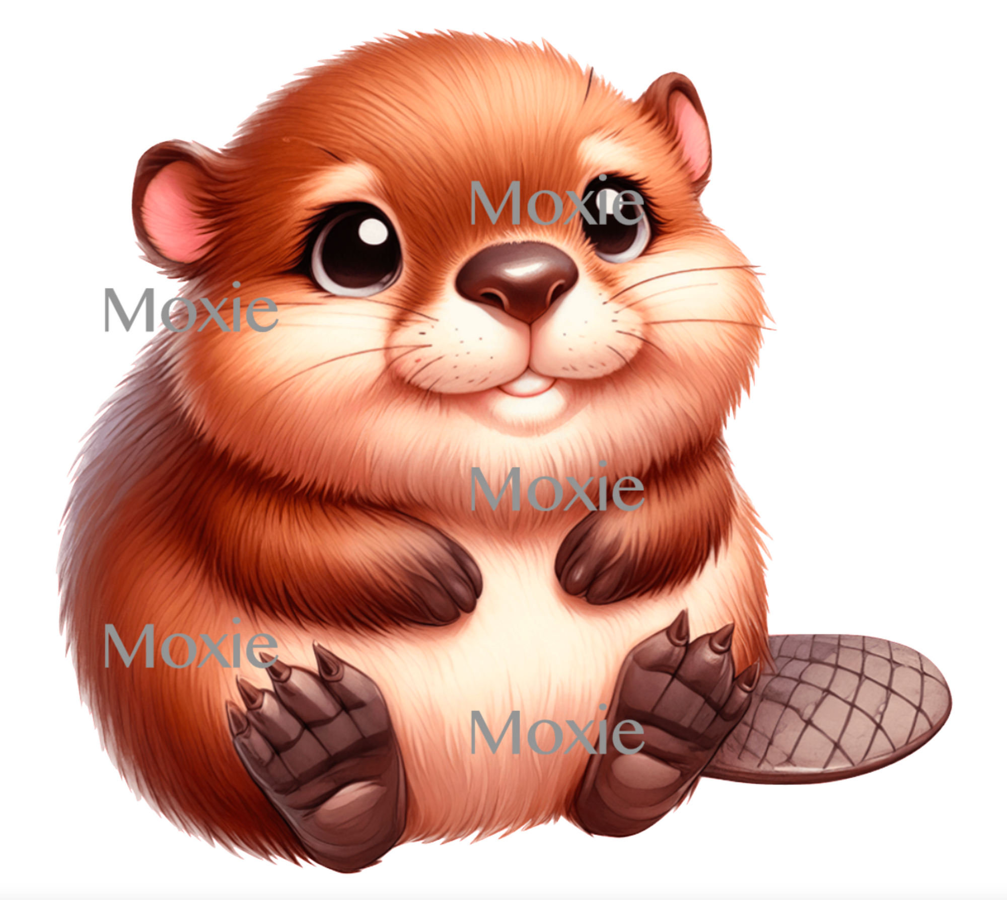 Baby Beaver Decal &amp; Acrylic Blank COMBO