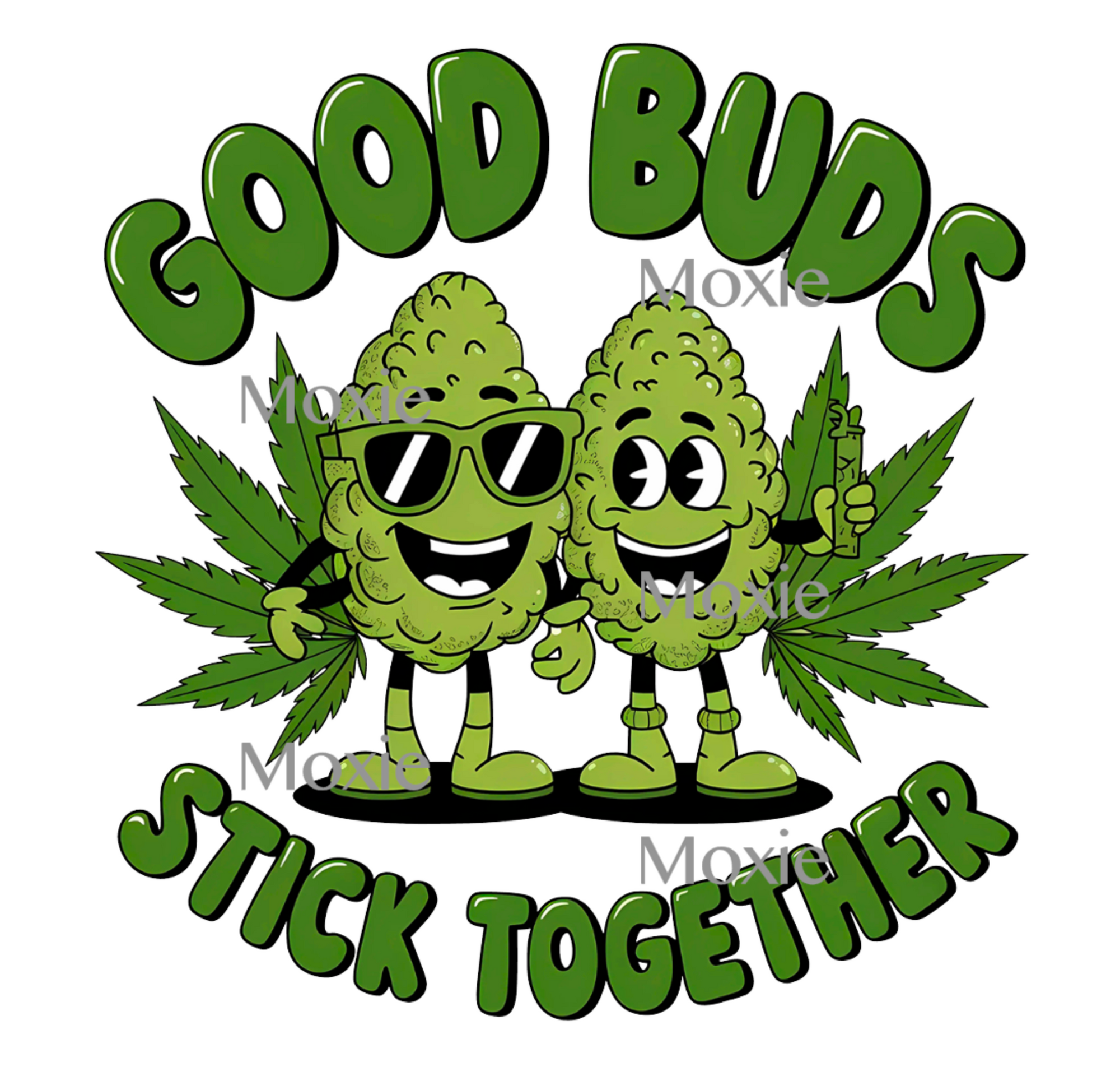 Good Buds Stick Together Decal &amp; Acrylic Blank COMBO