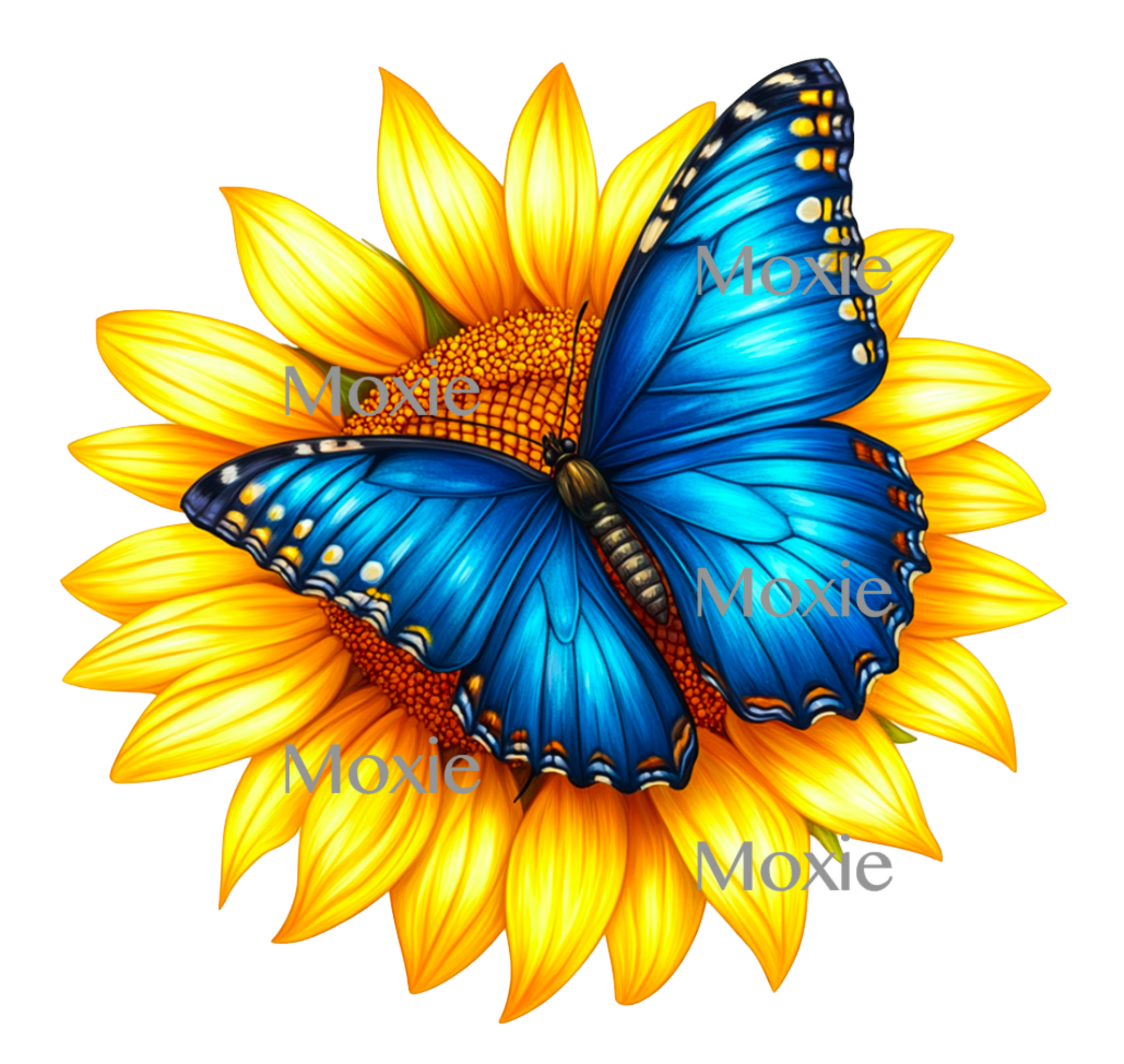 Sunflower Butterfly Decal &amp; Acrylic Blank COMBO