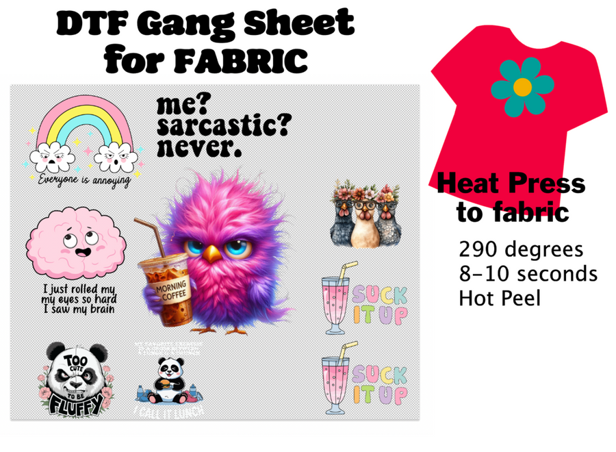 DTF Transfers Gang Sheet
