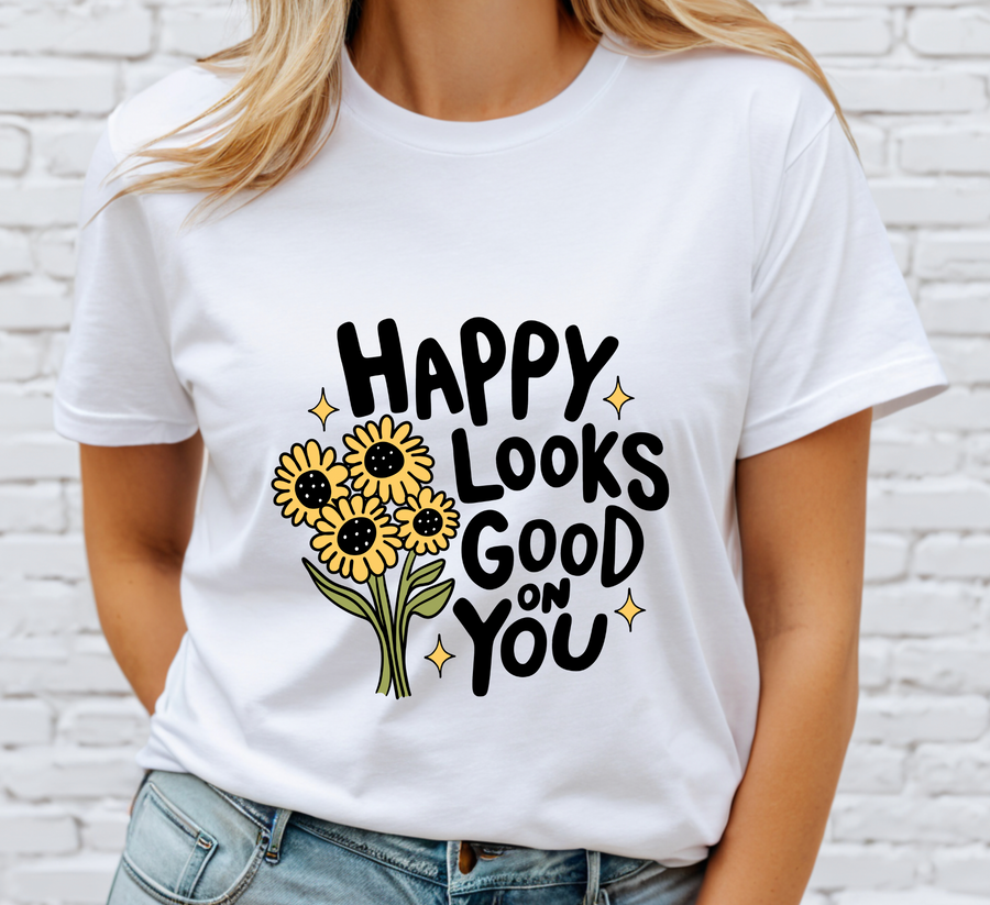 Happy Looks Good On You DTF Transfer