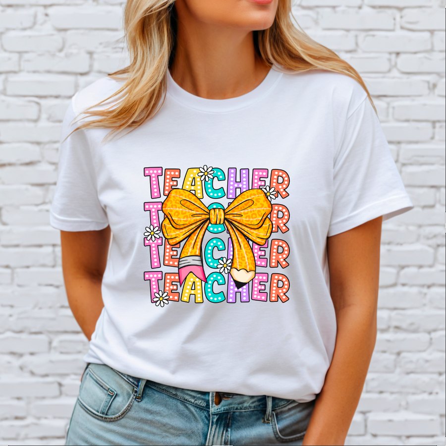 Coquette-Teacher-Back-to-School DTF Transfer