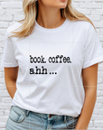 book coffee ahh DTF Transfer