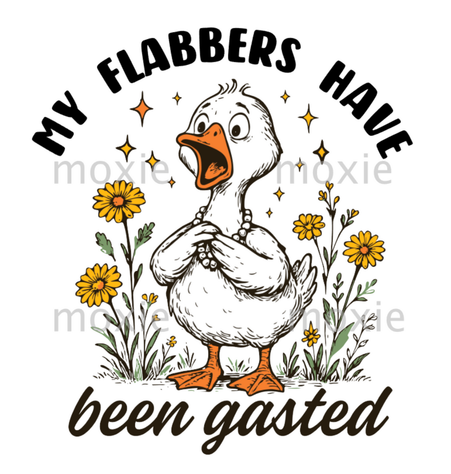 Flabbers Are Gasted Decal & Acrylic Blank COMBO