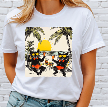 Summer Cats DTF Transfer