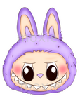 Bubu Head Purple Decal & Acrylic Blank COMBO