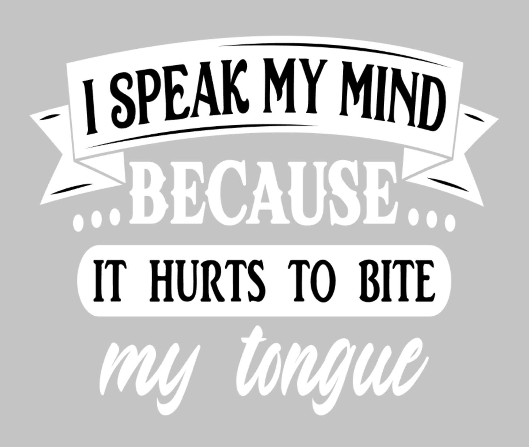 Speak My Mind Decal & Acrylic Blank COMBO – Moxie Vinyls