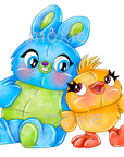 Ducky Bunny Decal & Acrylic Blank COMBO