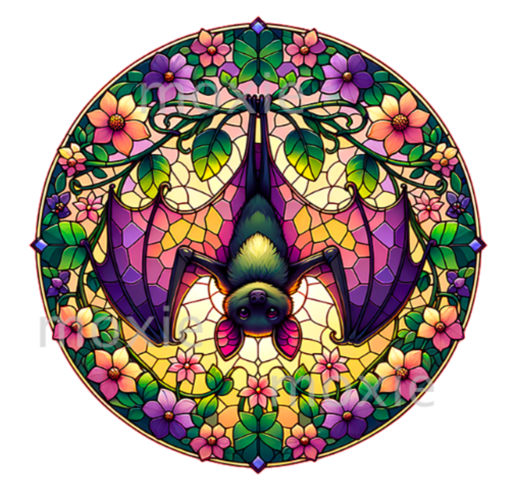 Stained Bat Decal