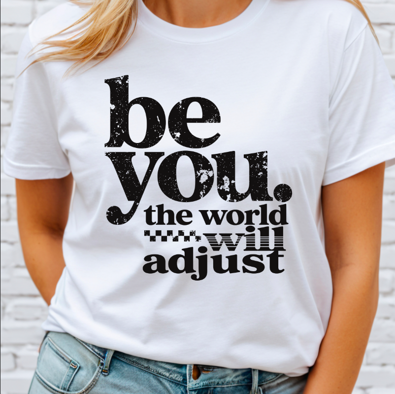 BE YOU black DTF Transfer