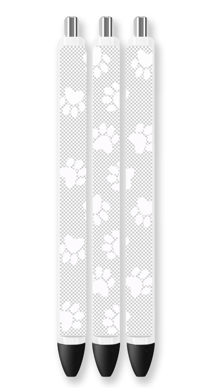 Paws White Pen Wrap UV DTF