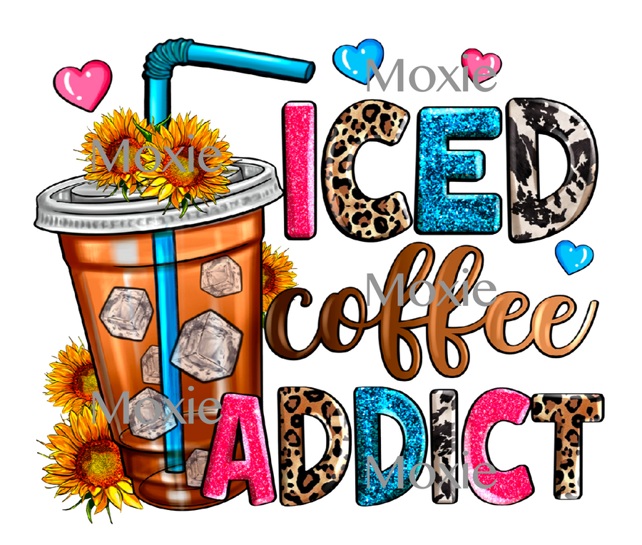 Iced Coffee Addict UV DTF