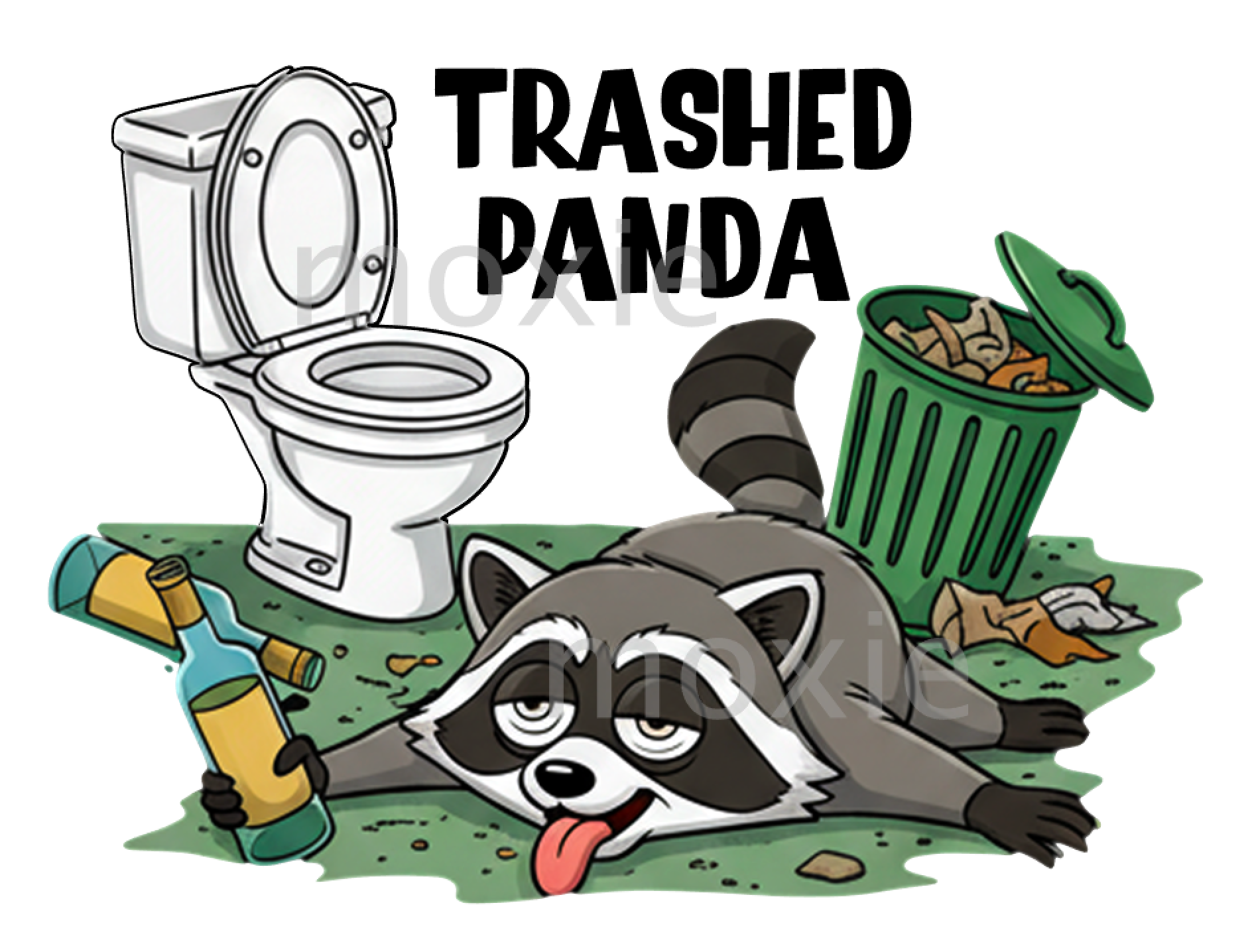 Trashed Panda Decal & Acrylic Blank COMBO – Moxie Vinyls