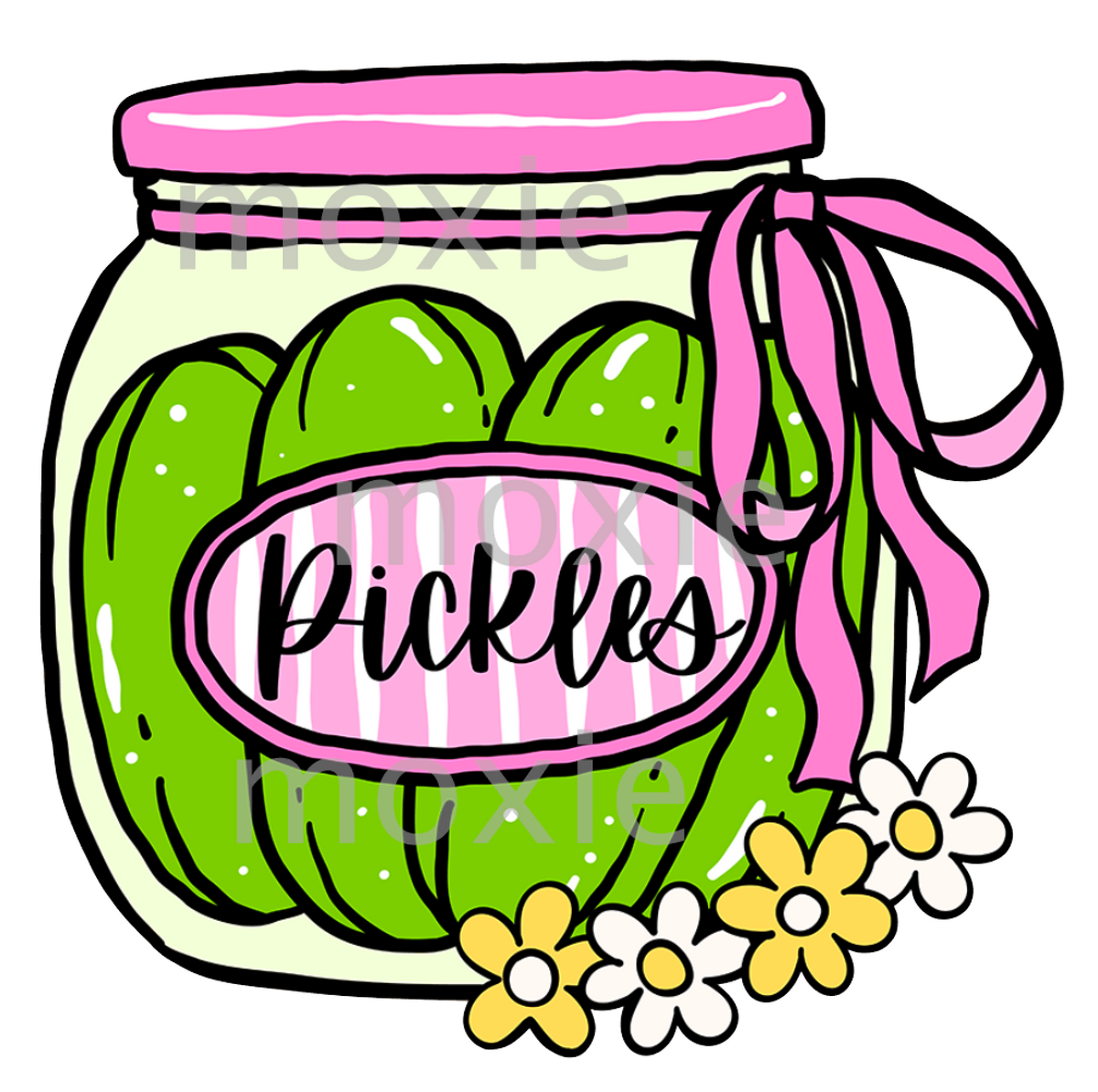 Preppy Pickles Jar Decal & Acrylic Blank COMBO – Moxie Vinyls