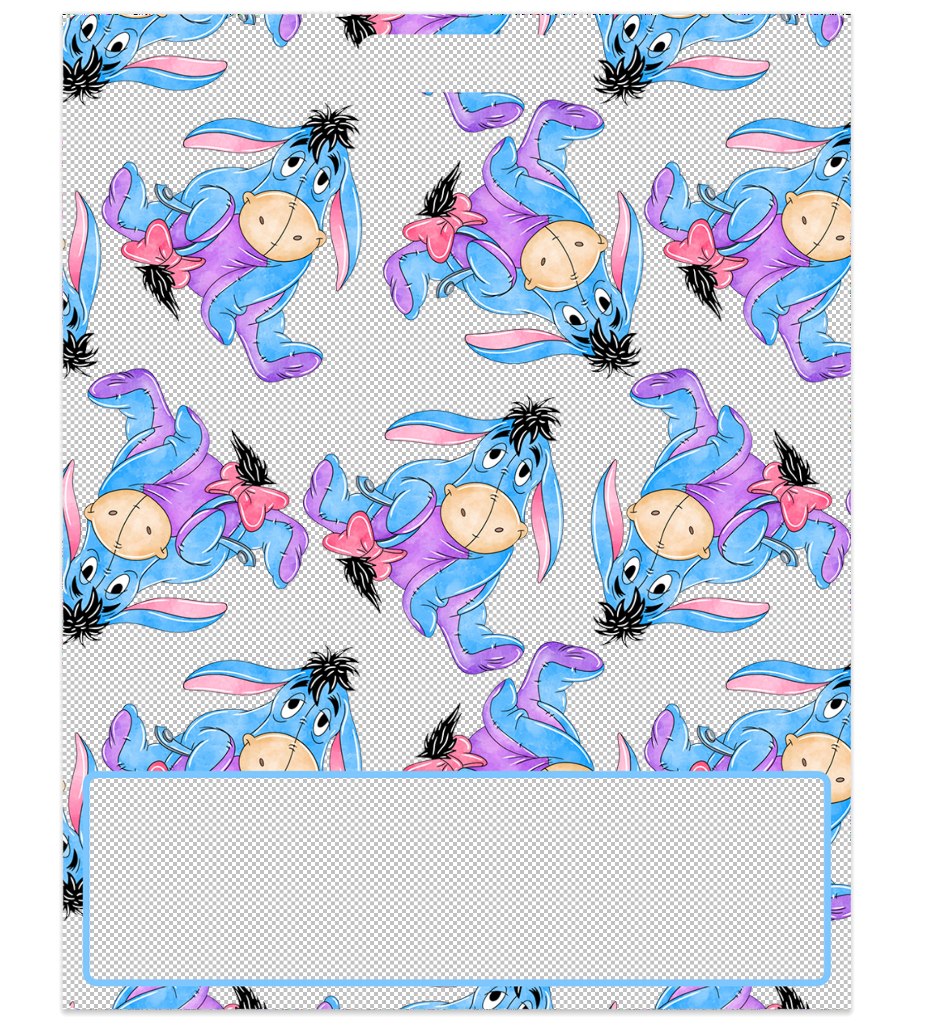 Eeyore Decal for Large Badge Buddy