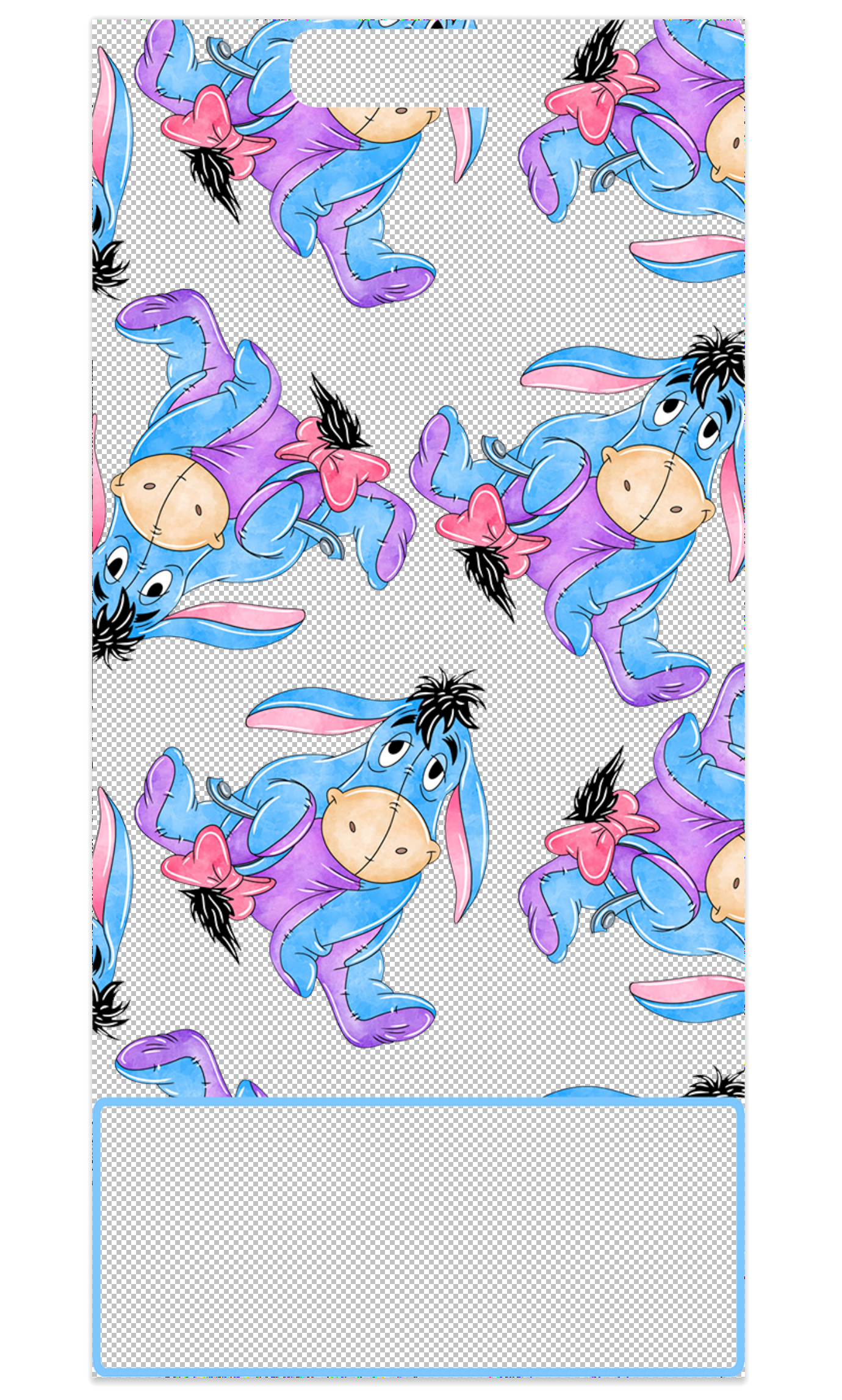 Eeyore Decal for Vertical Badge Buddy