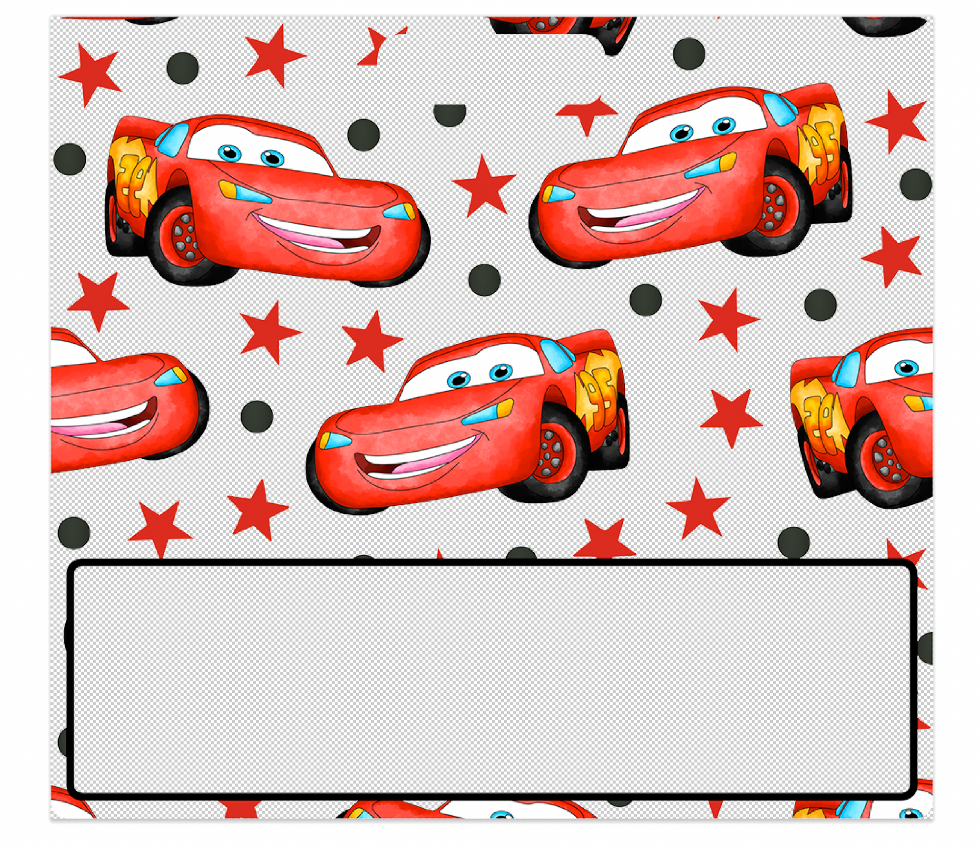 McQueen Decal for Horizontal Badge Buddy