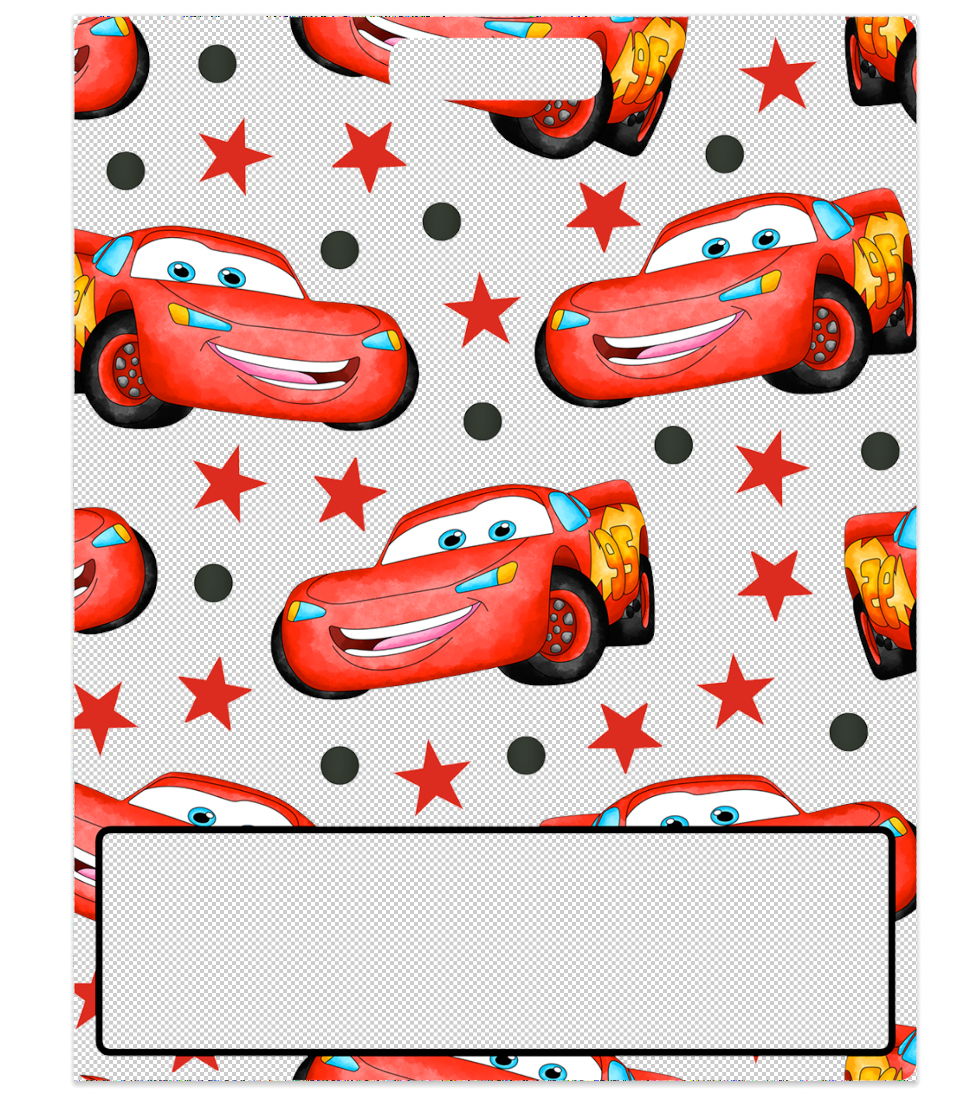McQueen Decal for Large Badge Buddy