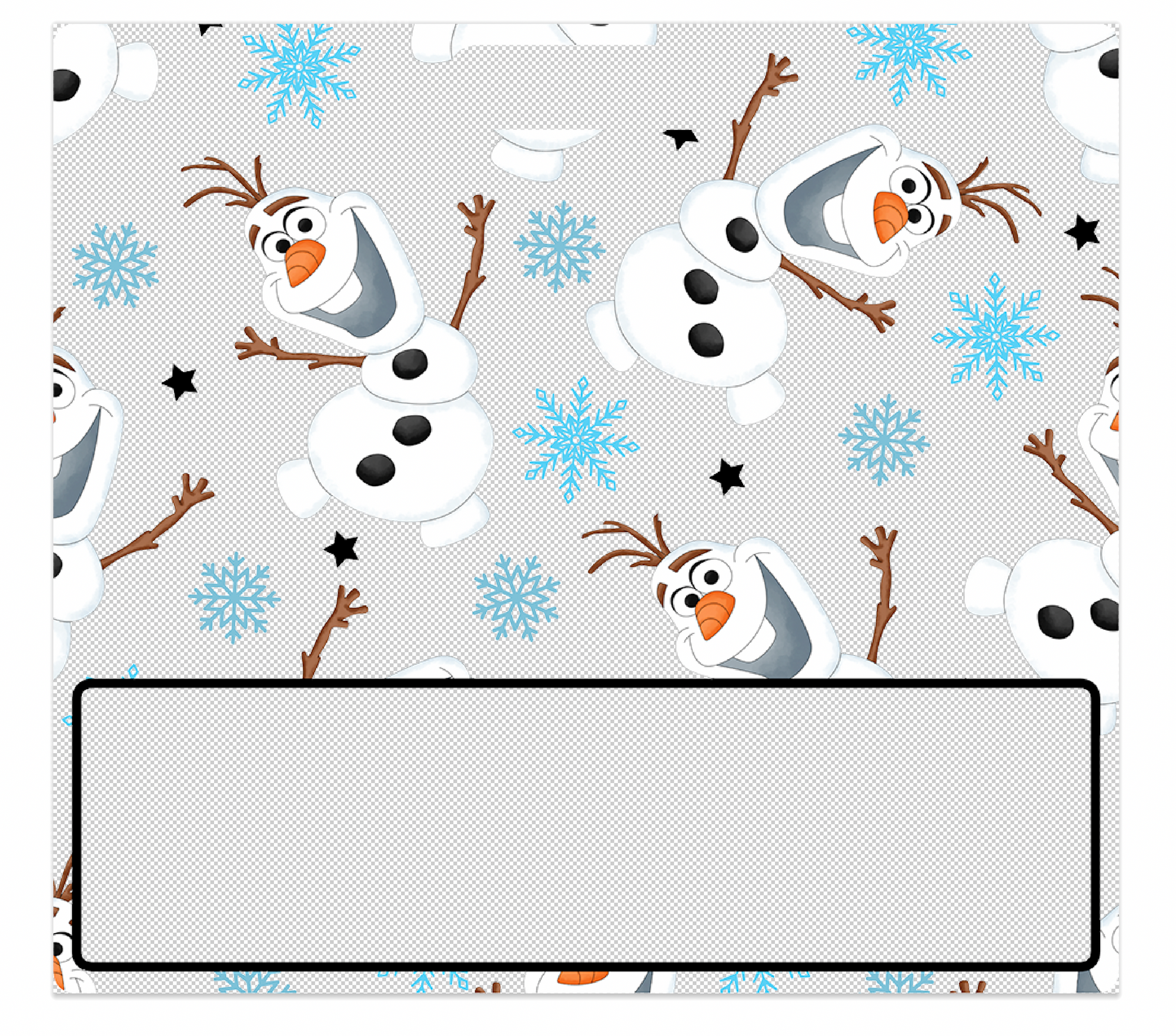Olaf Decal for Horizontal Badge Buddy