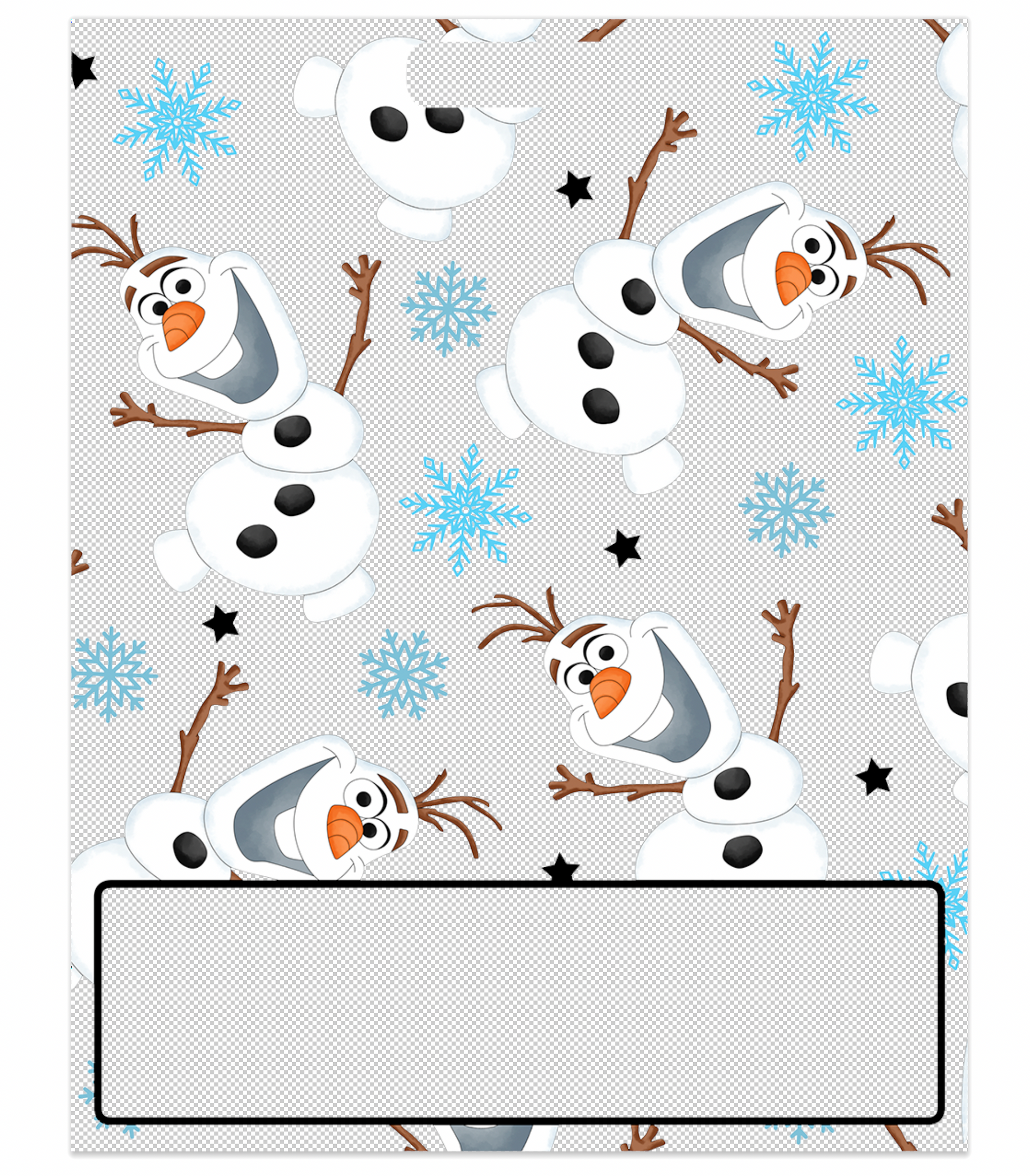 Olaf Decal for Large Badge Buddy