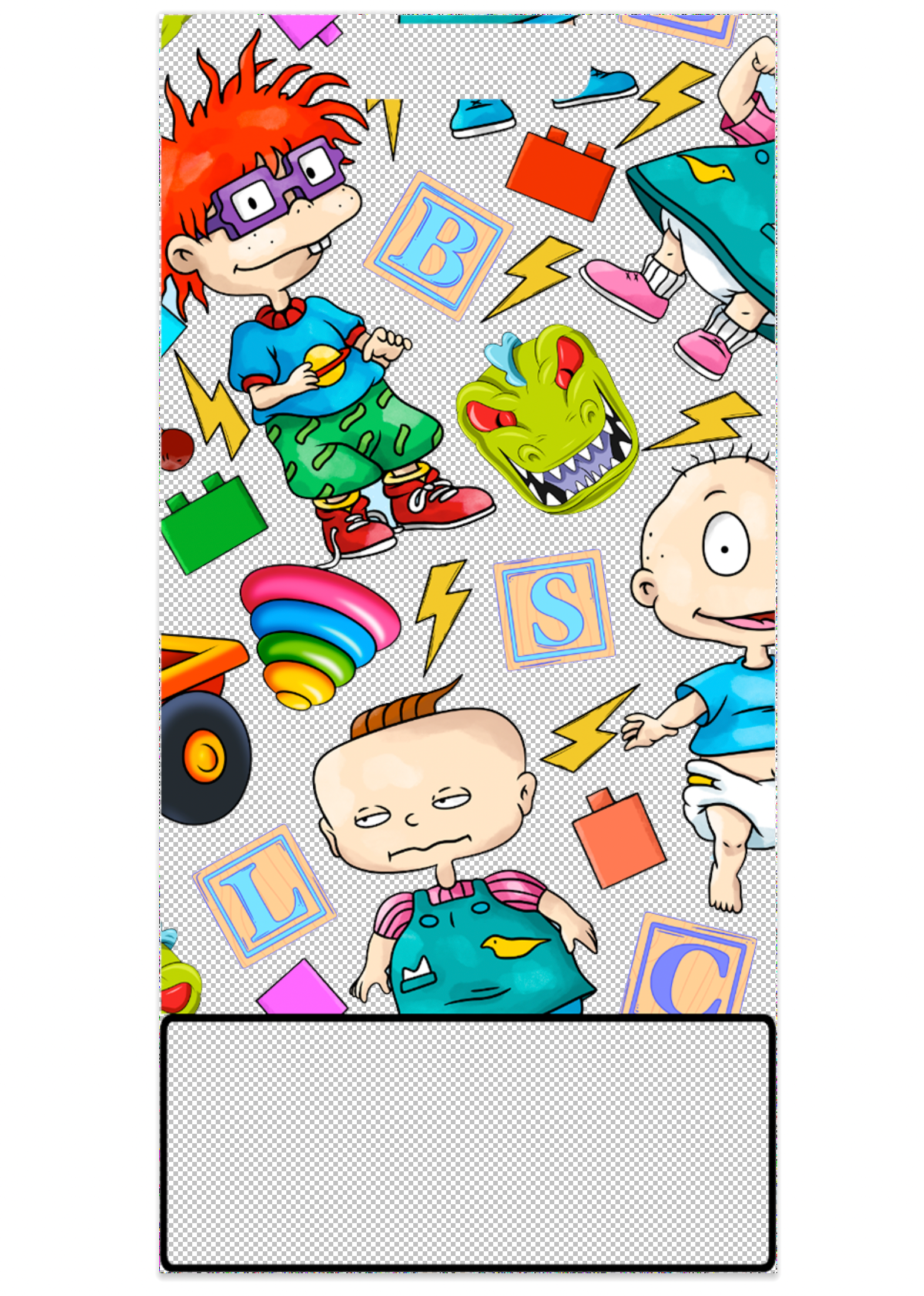 Rugrats Decal for Vertical Badge Buddy