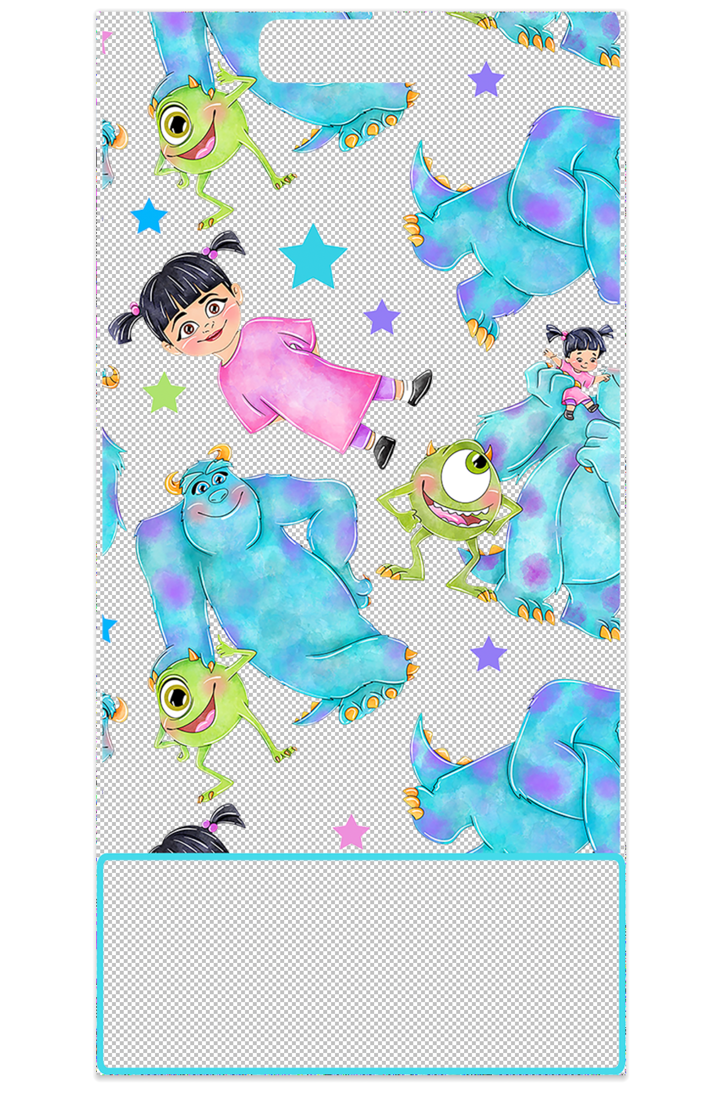 Monsters Decal for Vertical Badge Buddy