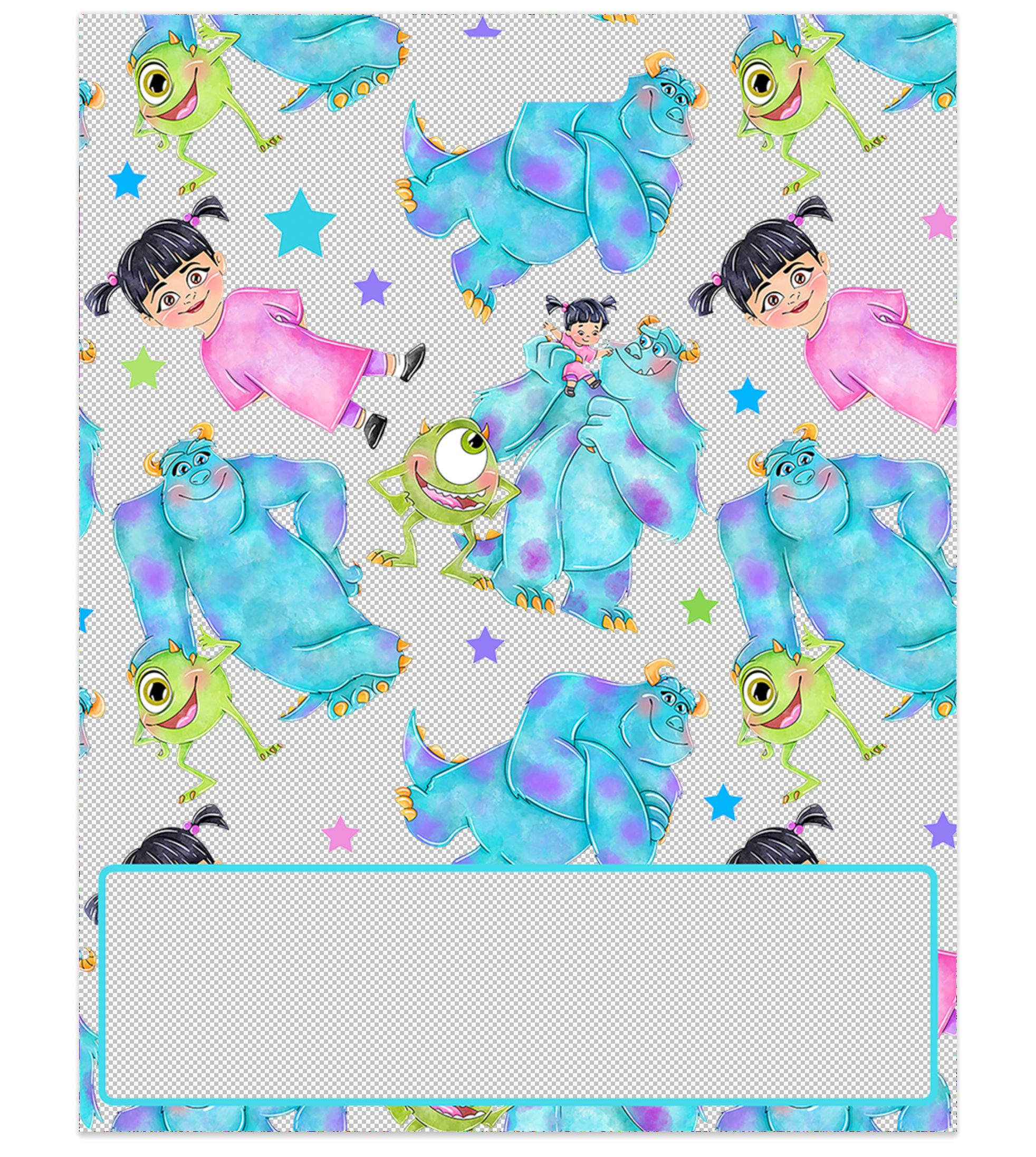 Monsters Decal for Large Badge Buddy