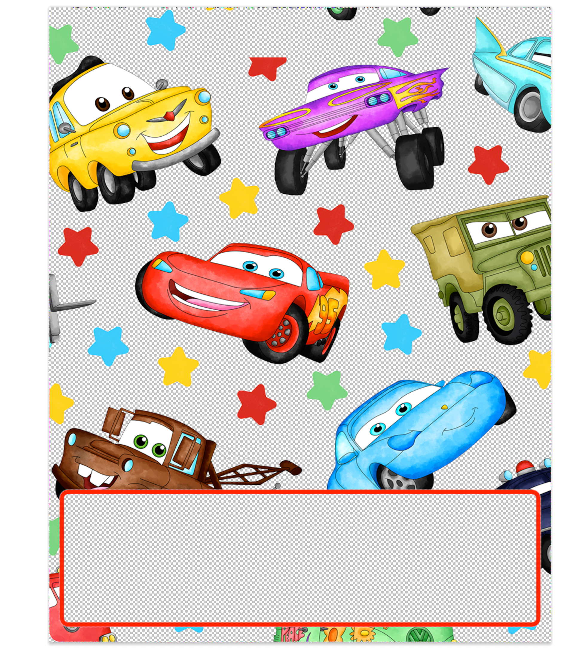 Cars Decal for Large Badge Buddy