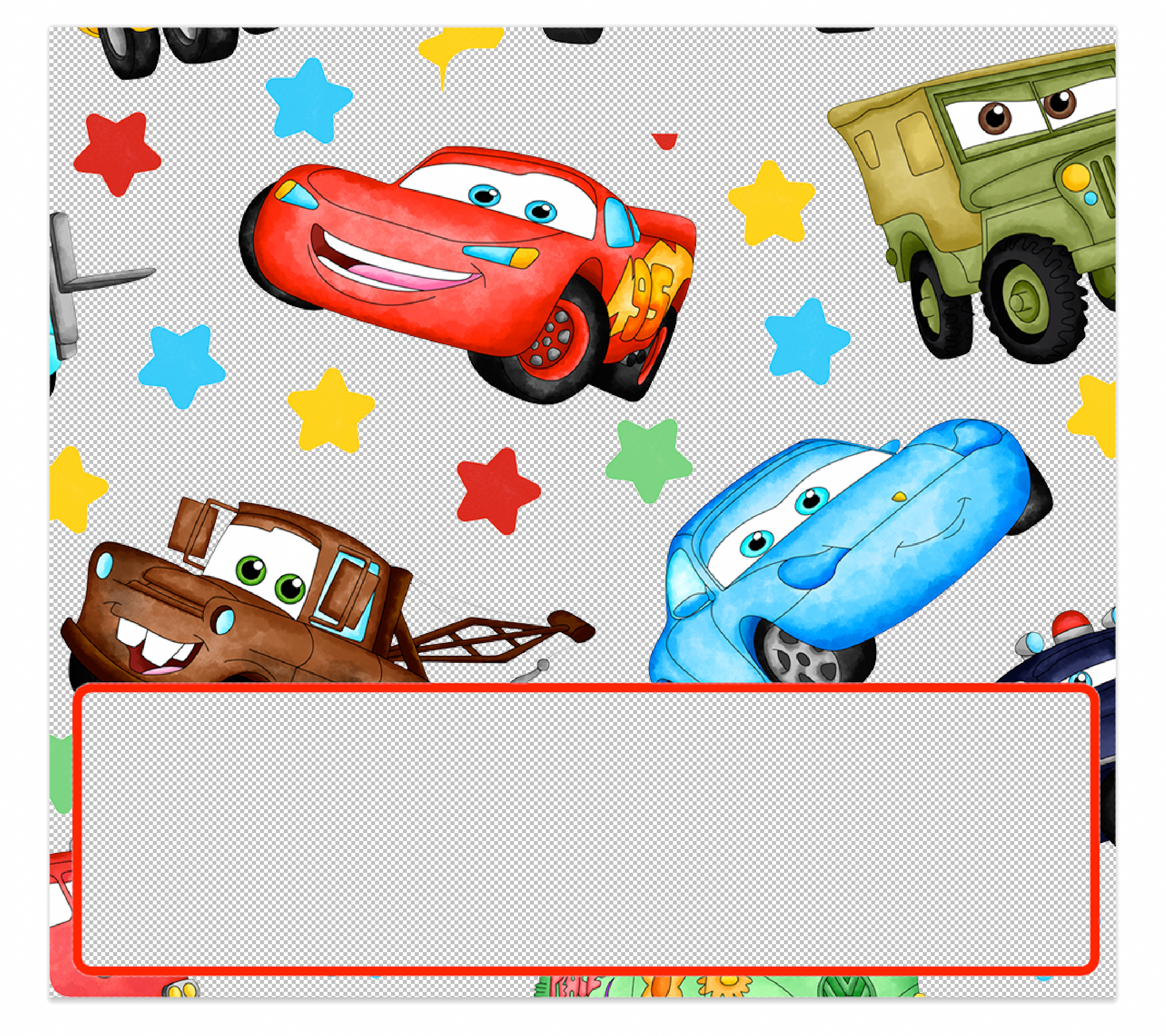Cars Decal for Horizontal Badge Buddy