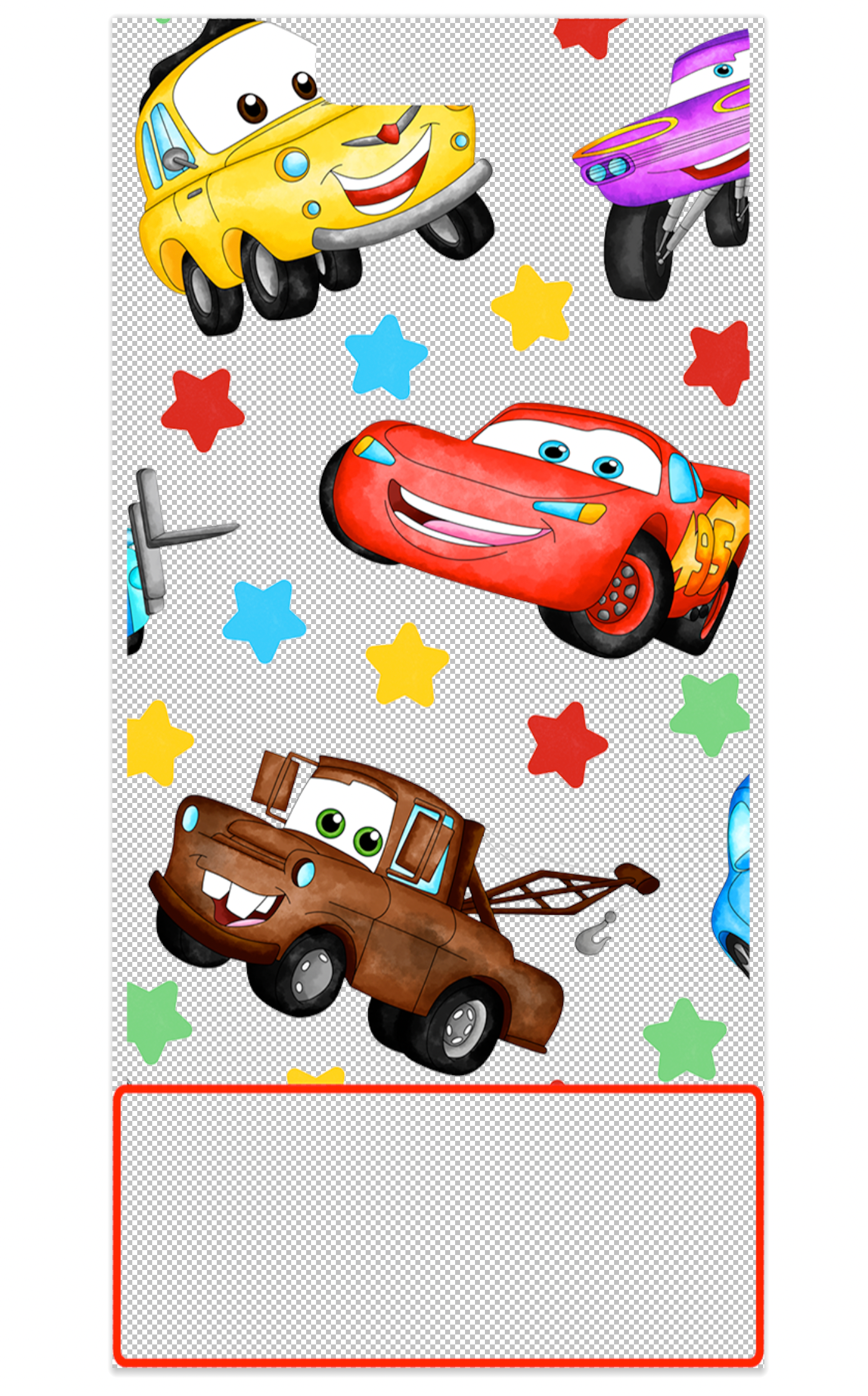 Cars Decal for Vertical Badge Buddy