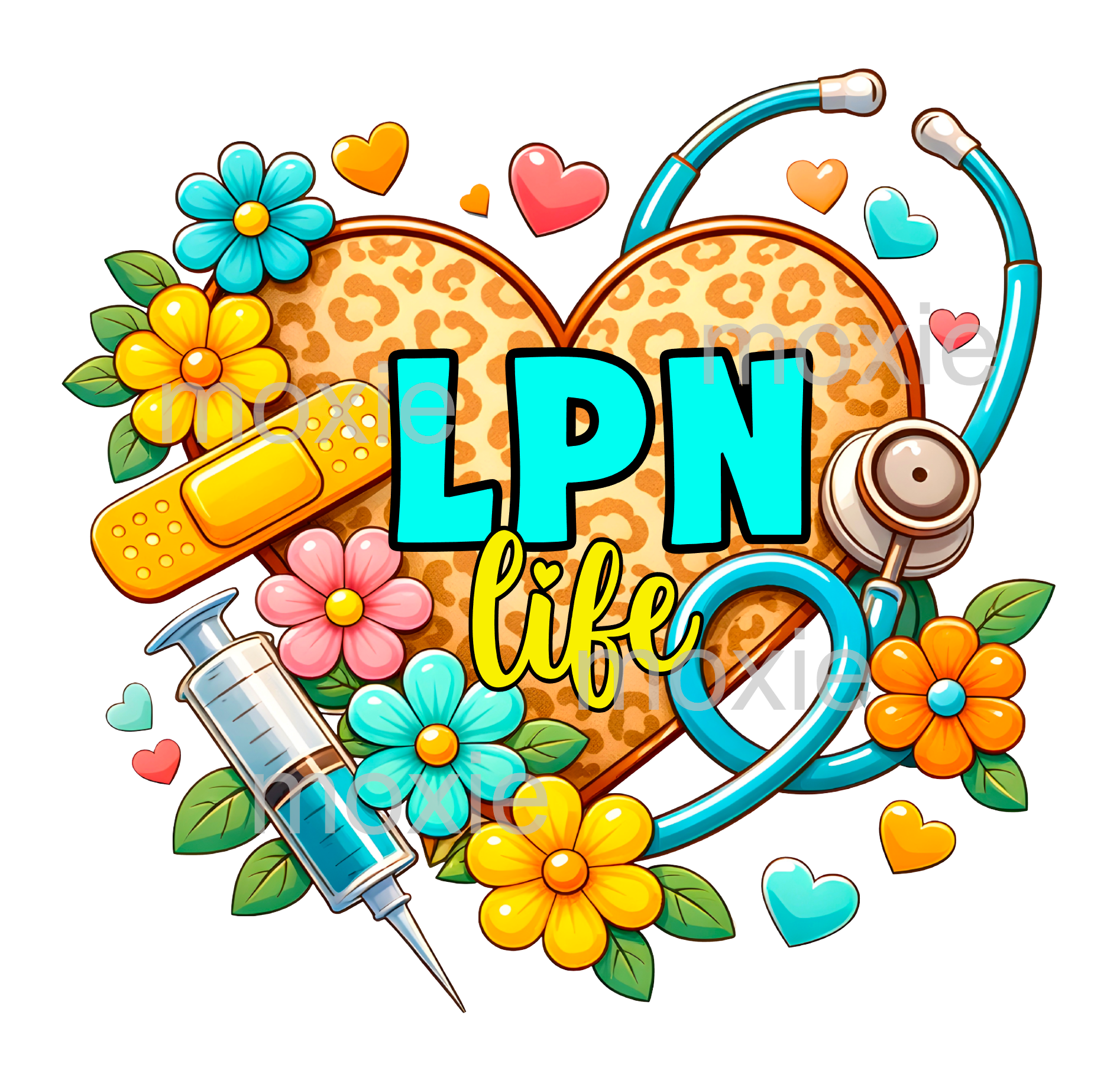 LPN Life Decal &amp; Acrylic Blank COMBO