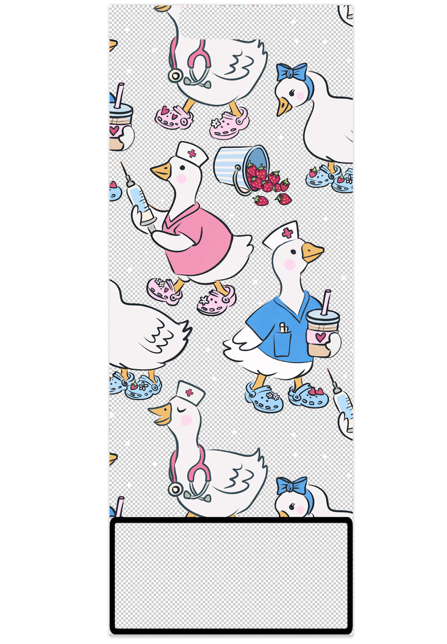 Goose Nurse Decal for EXTENDED Vertical Badge Buddy