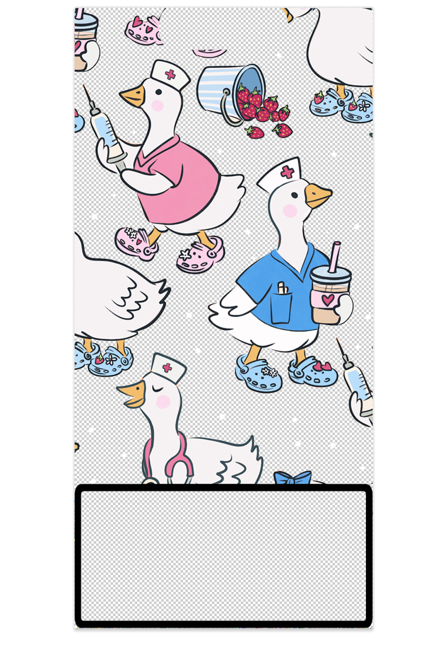 Goose Nurse Decal for Vertical Badge Buddy