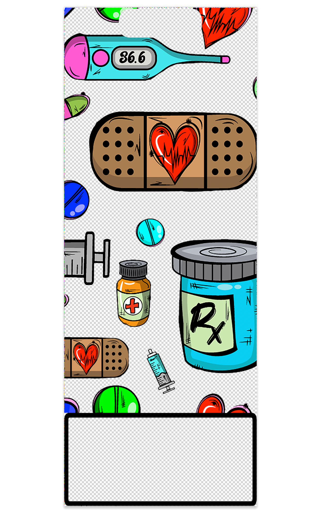 Medical Decal for EXTENDED Vertical Badge Buddy