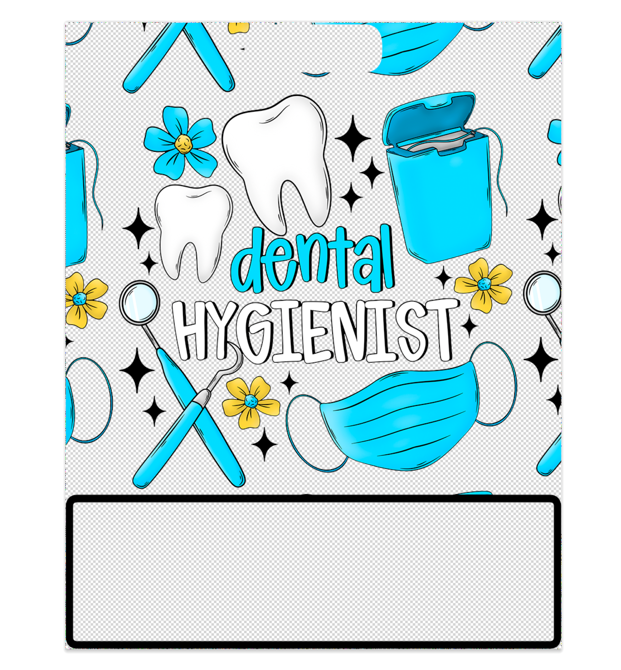 Dental Hygienist Decal for Large Badge Buddy