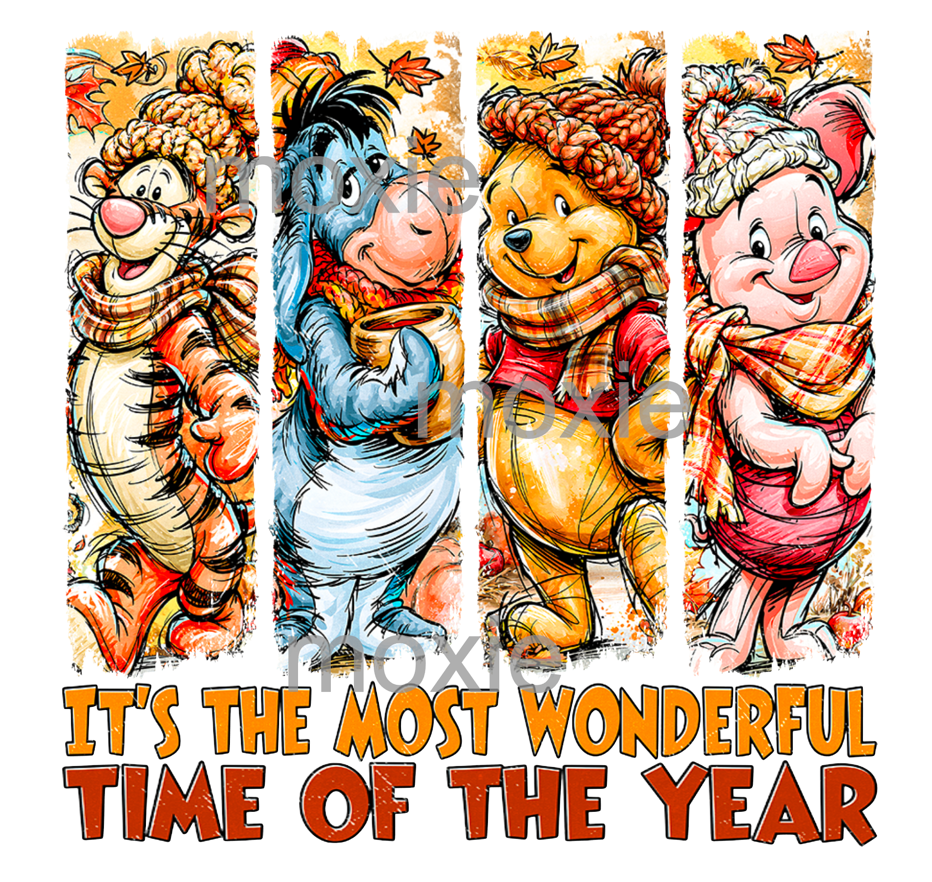 Winnie Pooh Time of Year Decal &amp; Acrylic Blank COMBO