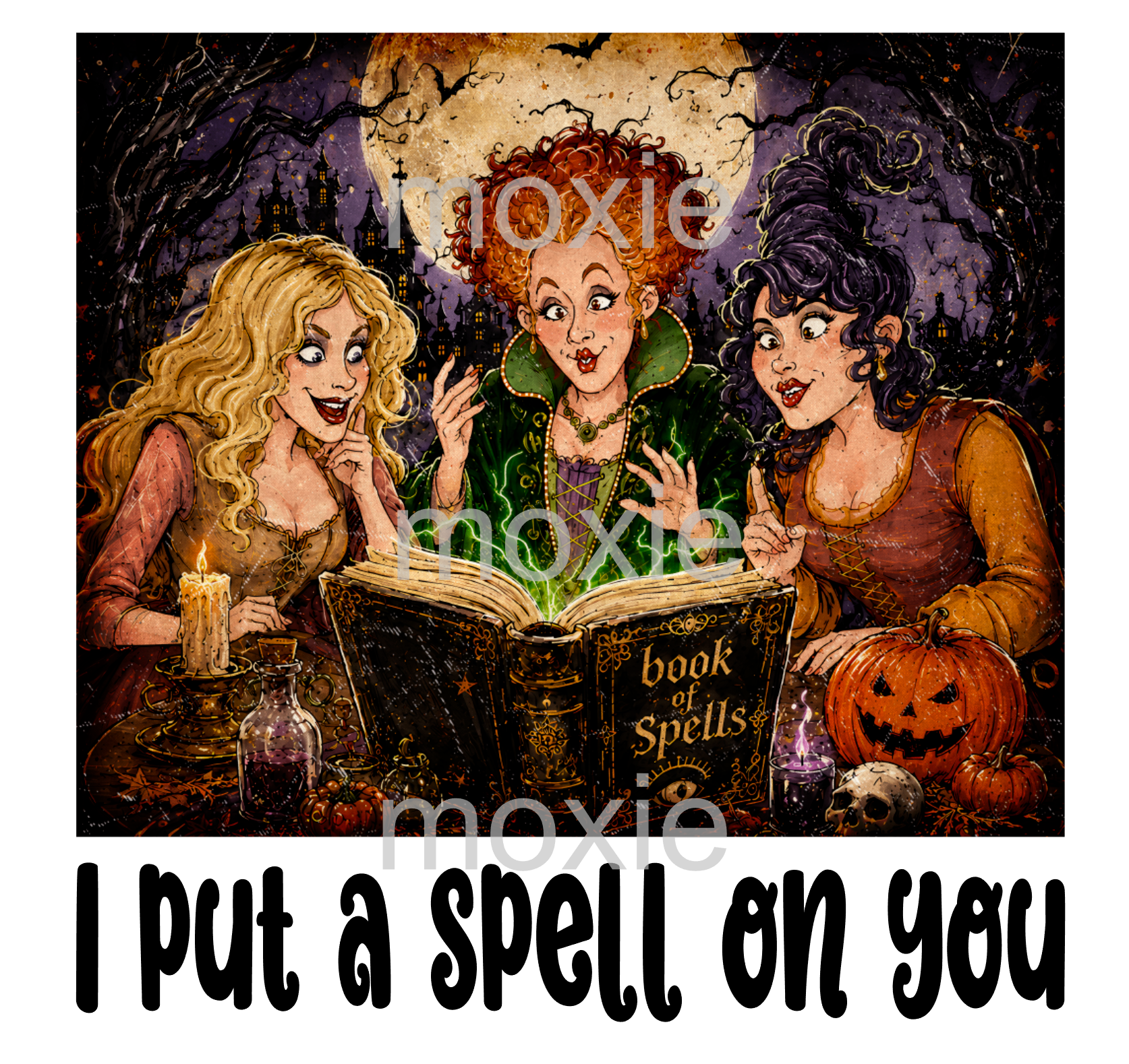 I Put A Spell On You Decal &amp; Acrylic Blank COMBO