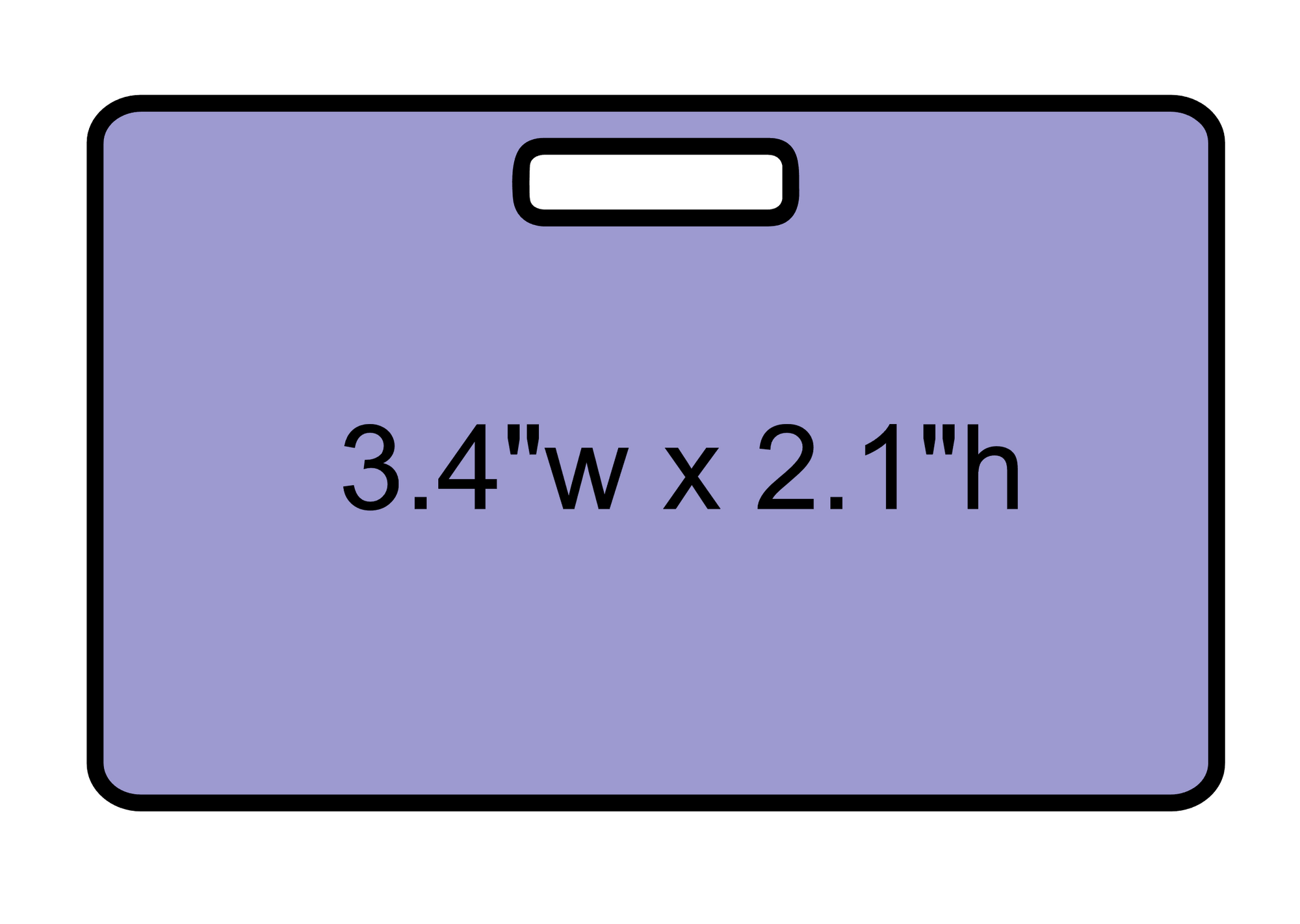 ID Tag (thin) Acrylic Blank
