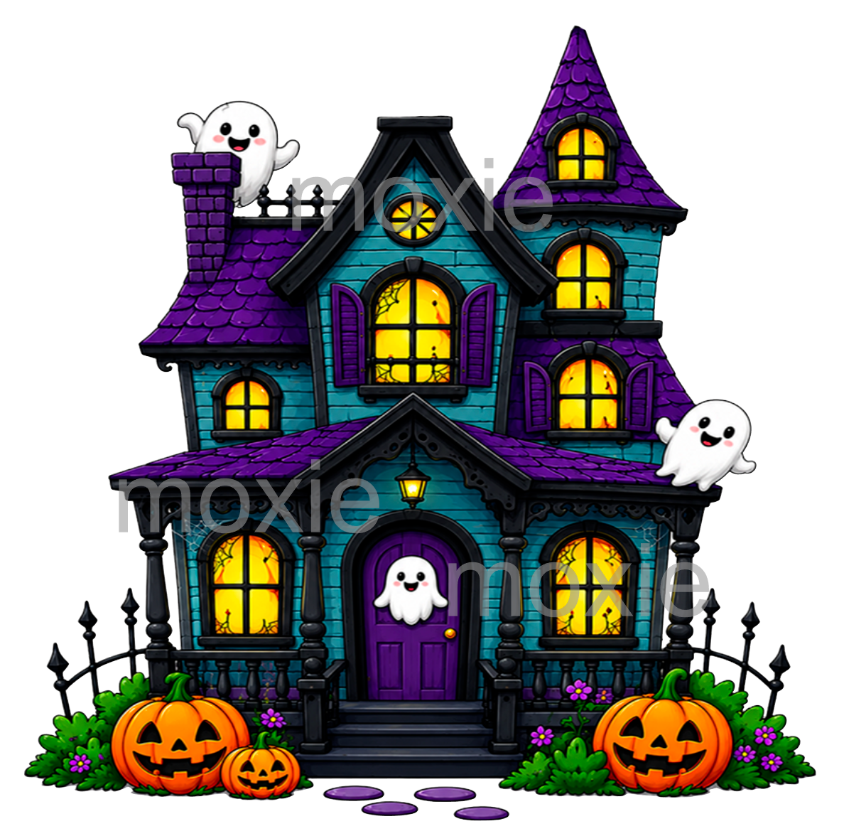 Haunted House Acrylic Blank &amp; Decal Set