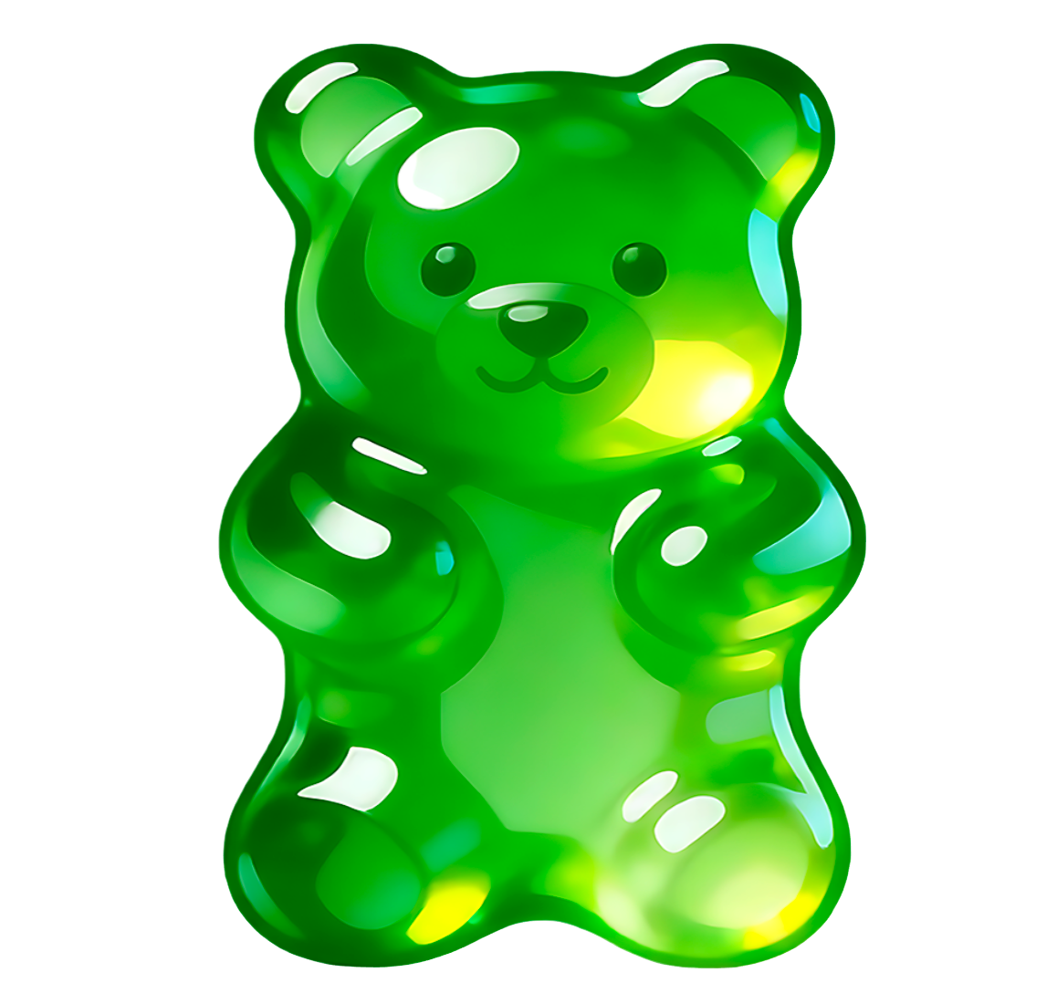 Gummy Bear Green Acrylic Blank &amp; Decal Set