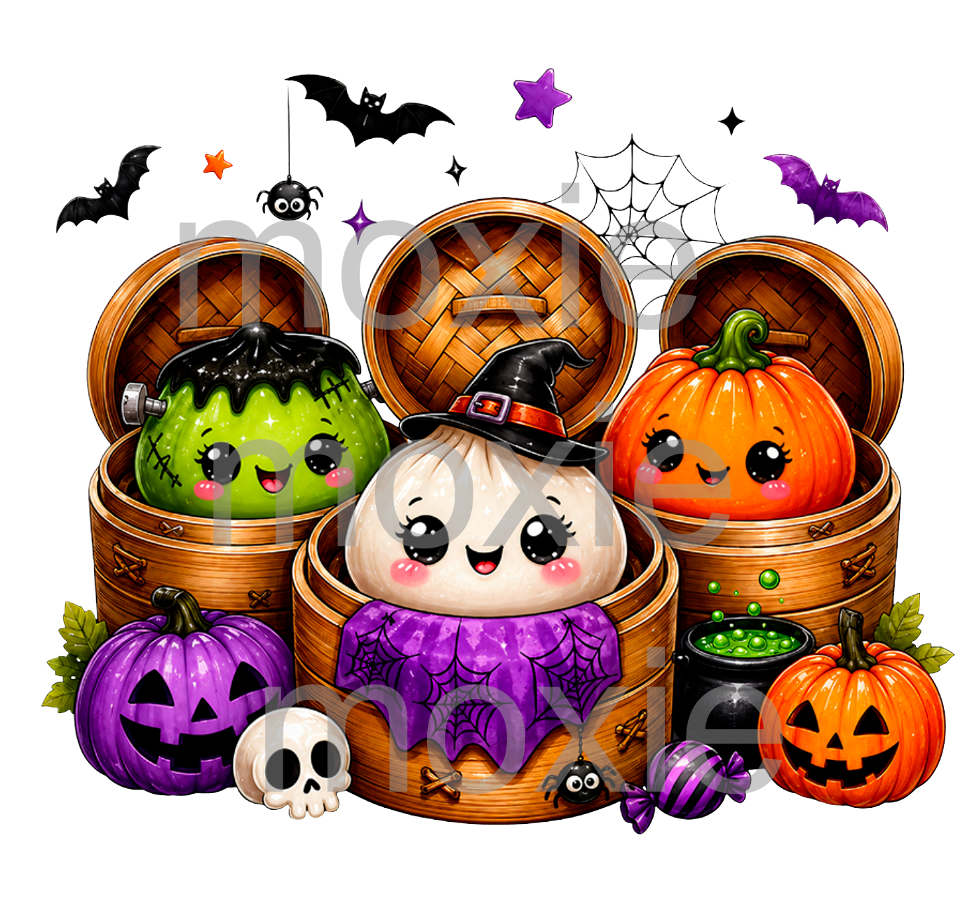Dumplings Halloween Acrylic Blank &amp; Decal Set