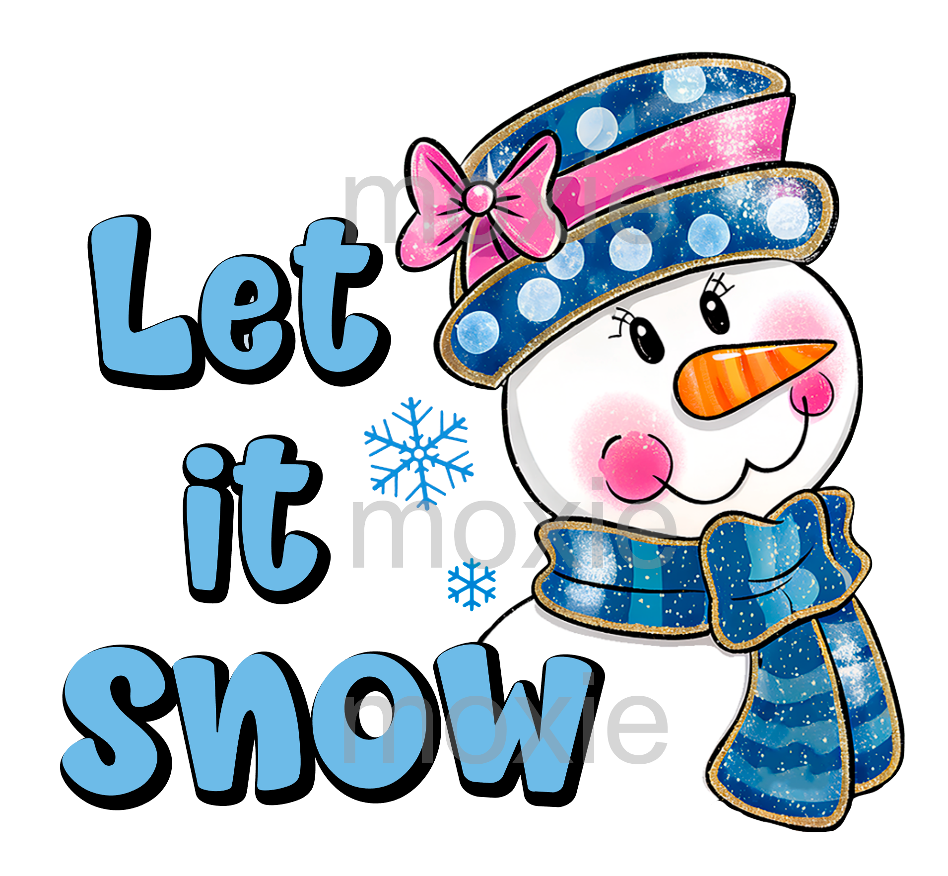 Let It Snow Decal &amp; Acrylic Blank Set
