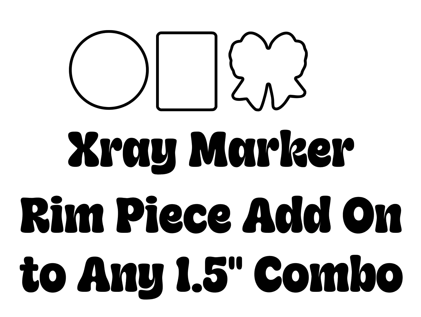 Rim Cut Out Piece for Xray Markers Acrylic Blank