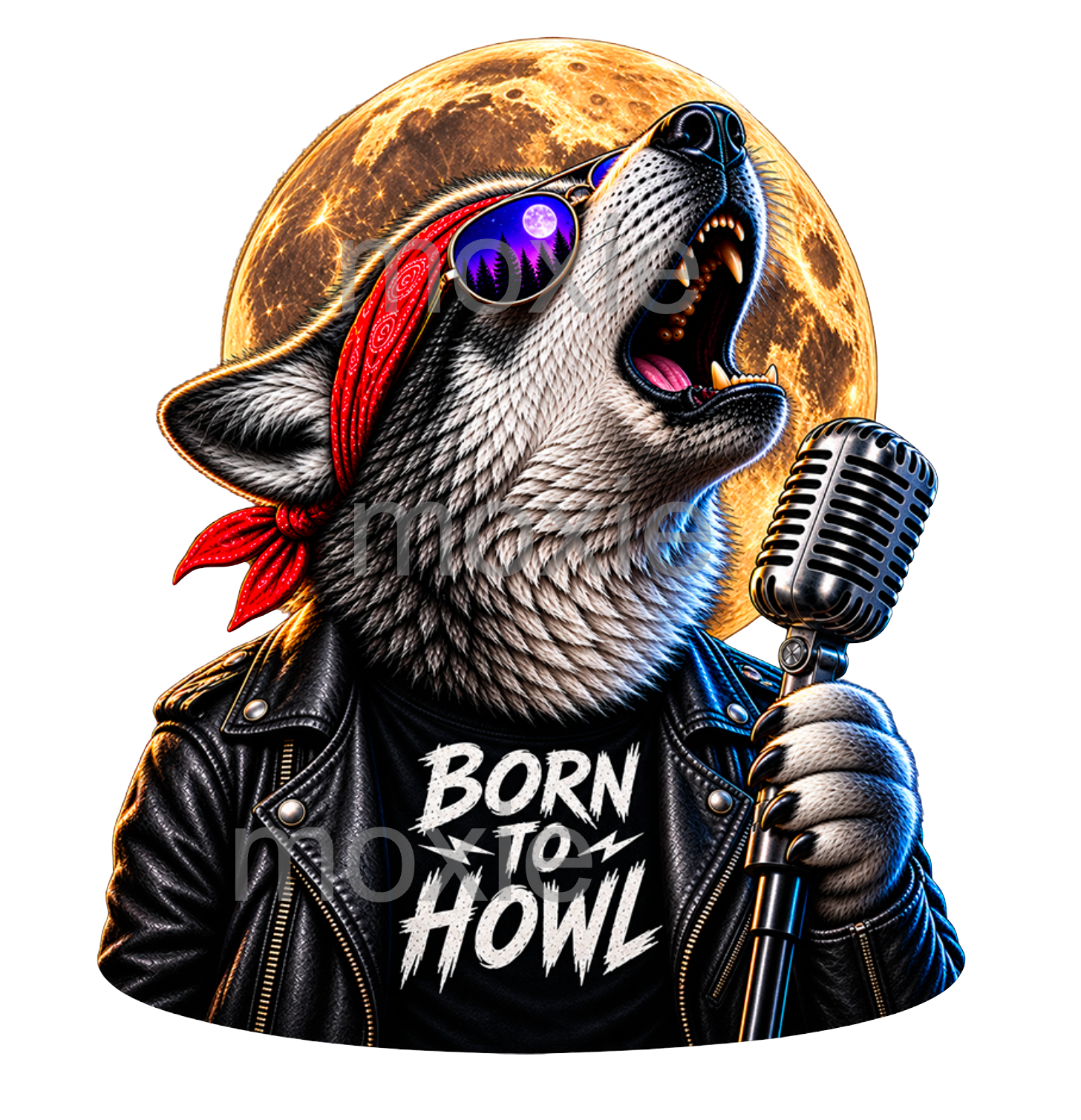 Born To Howl Decal &amp; Acrylic Blank COMBO