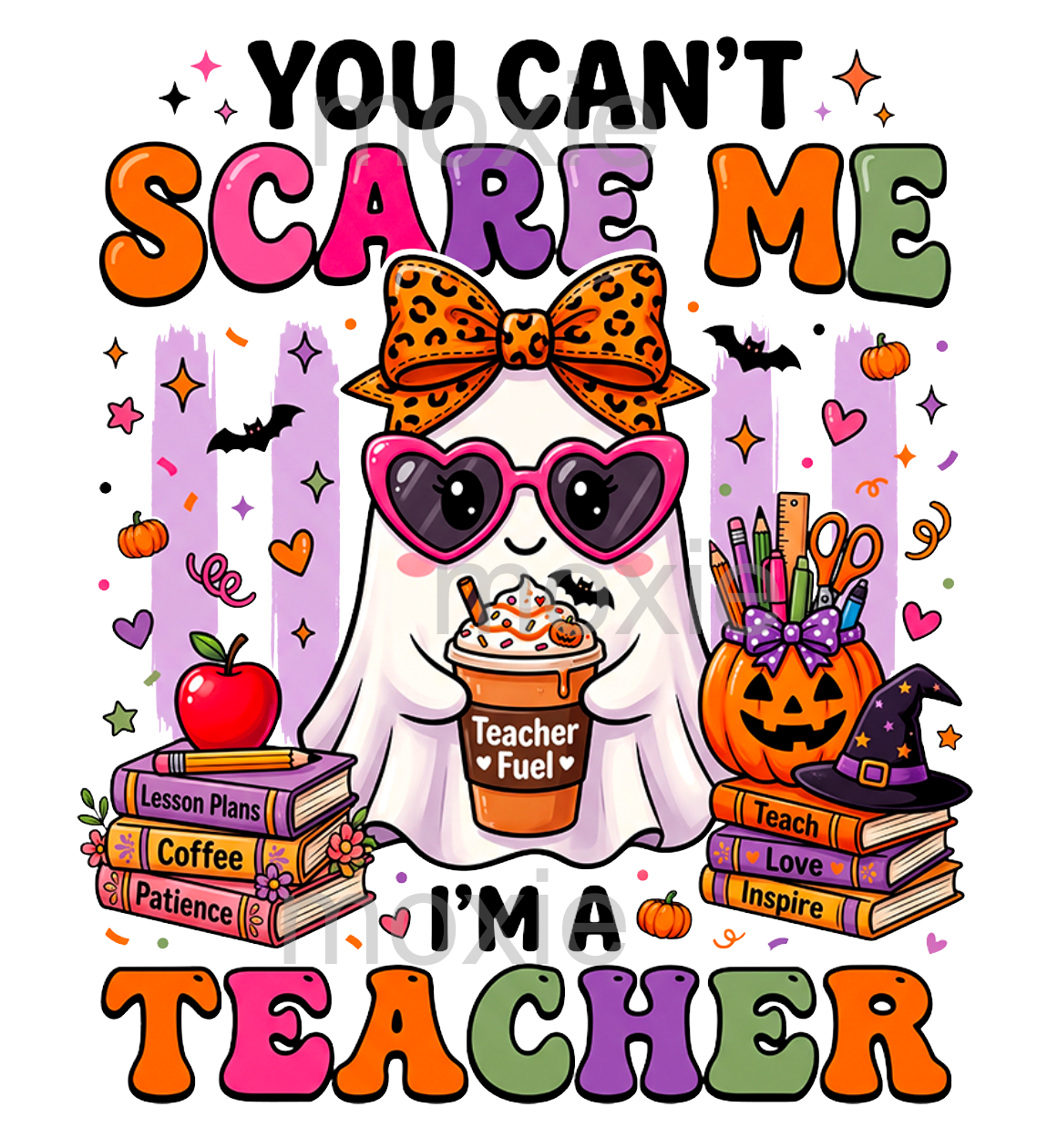 You Can't Scare Me Teacher Acrylic Blank &amp; Decal Set