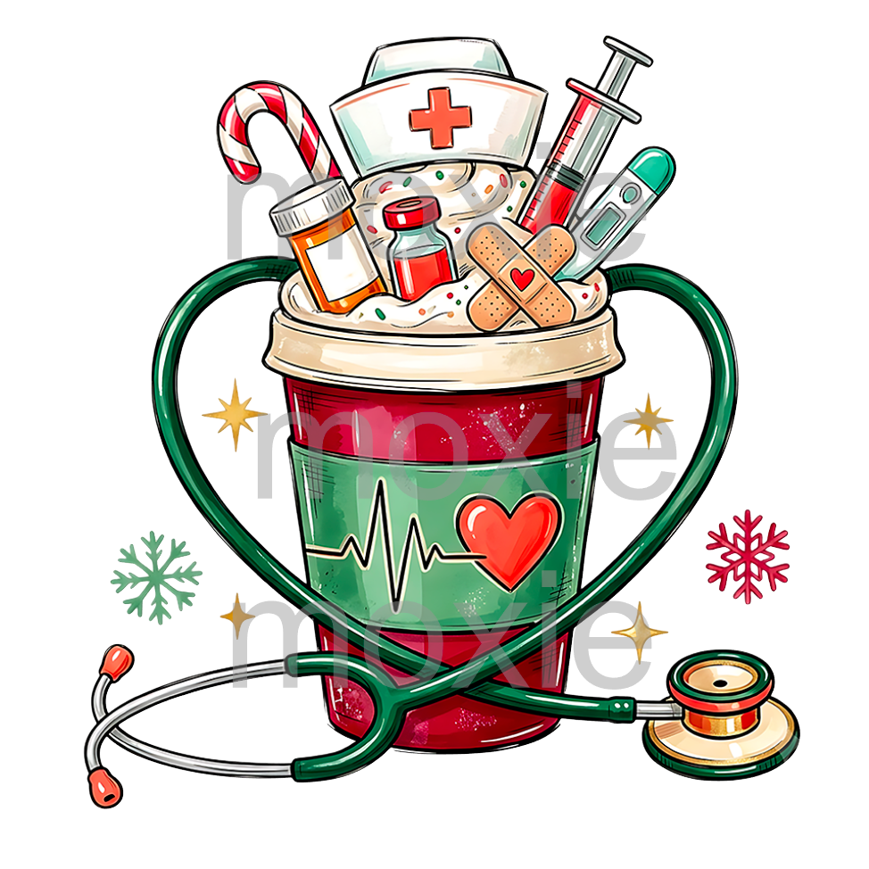 Nurse Coffee Cup Decal &amp; Acrylic Blank COMBO